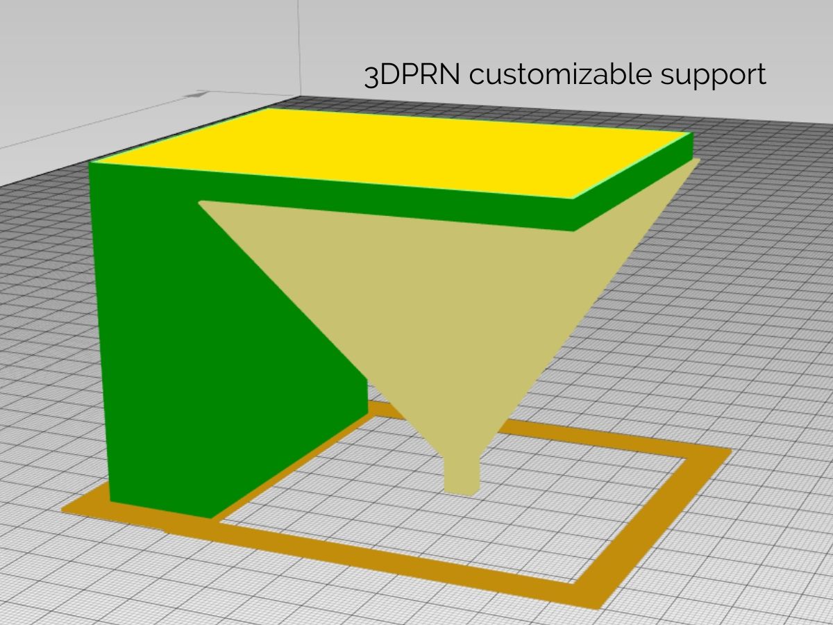 Supporti personalizzabili per la stampa 3D di 3DPRN